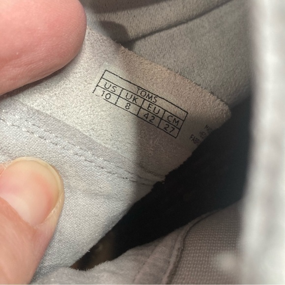 Toms gray peep Toe Heels size10 - Picture 9 of 9